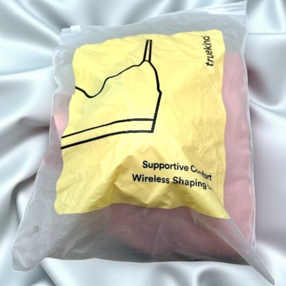 Truekind Supportive Comfort Wireless Shaping Bra - Rose Color - Size L - Picture 8 of 8